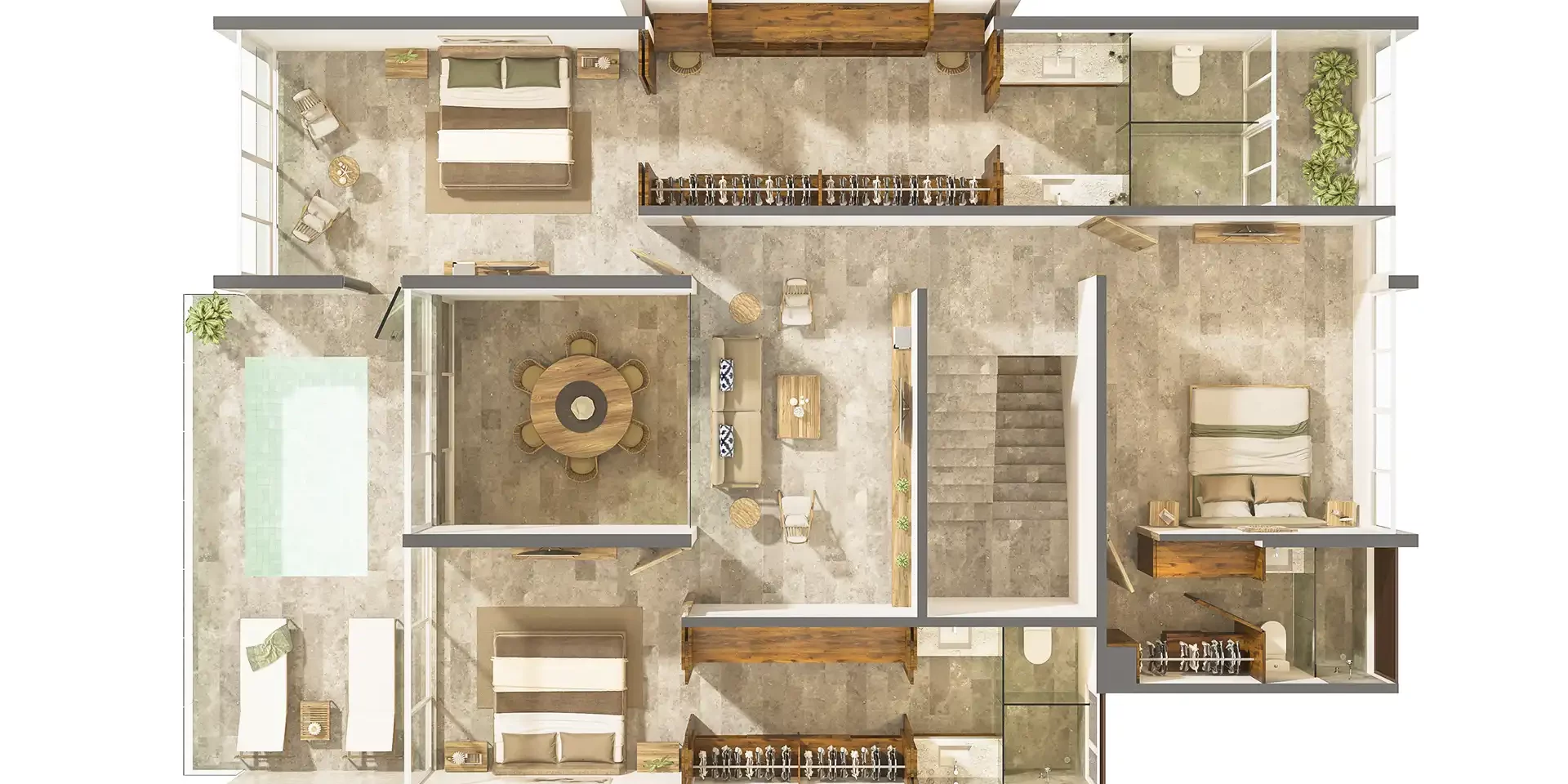 renders para edificios en planos